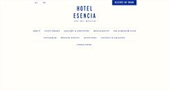 Desktop Screenshot of hotelesencia.com